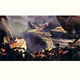 Concept art shows rusted boats laying on a cliffside.